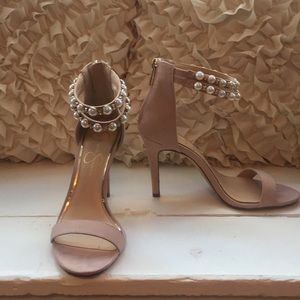 Jessica Simpson blush pearl sandals